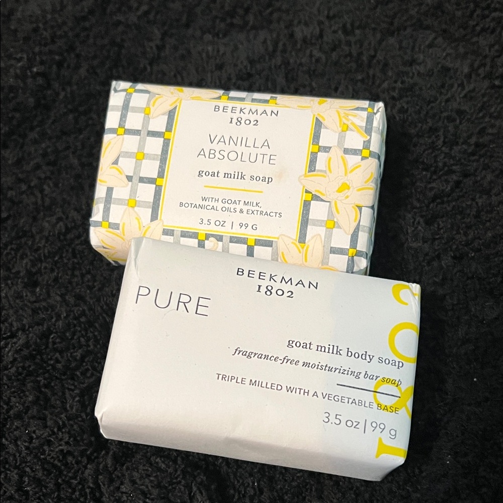 Beekman 1802 Vanilla Absolute and Pure Goat Milk Soap Duo 3.5oz each